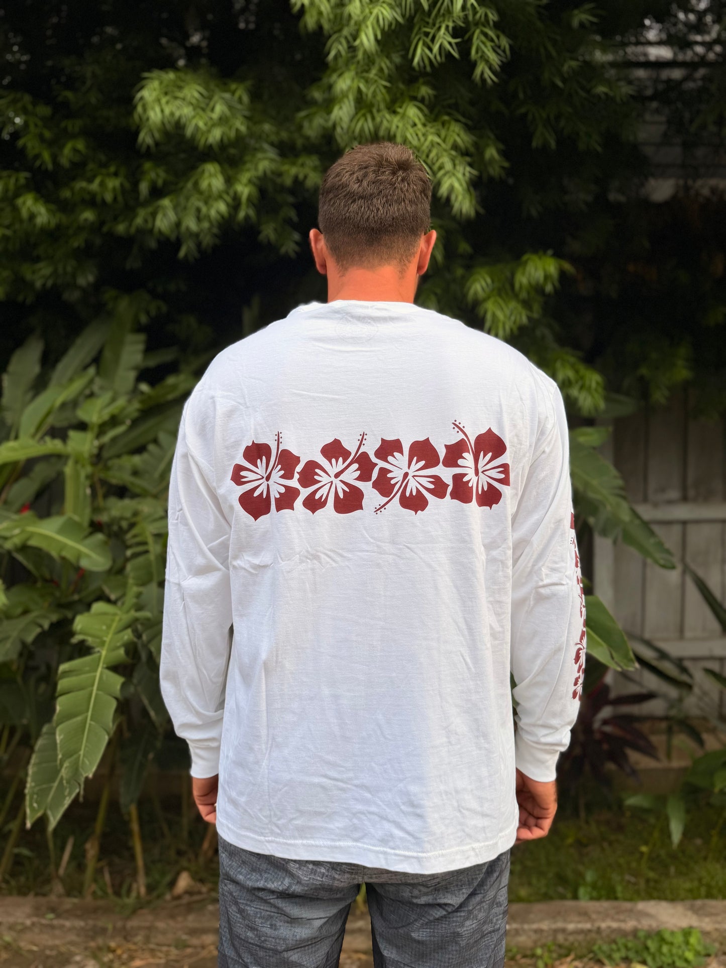 Hibiscus Band Long Sleeve Tee
