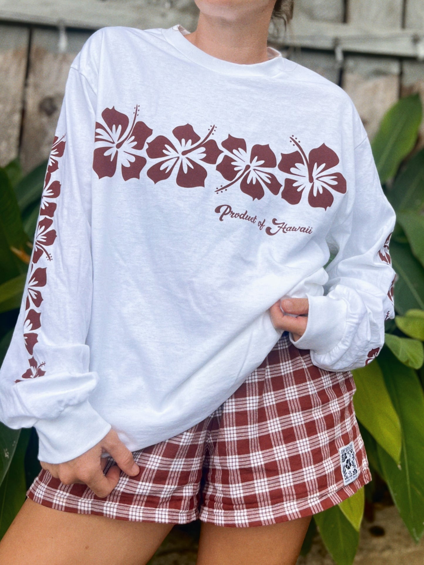 Hibiscus Band Long Sleeve Tee