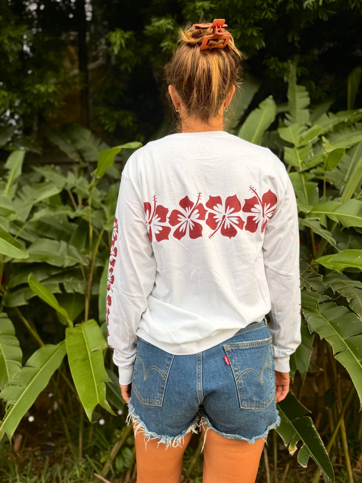 Hibiscus Band Long Sleeve Tee