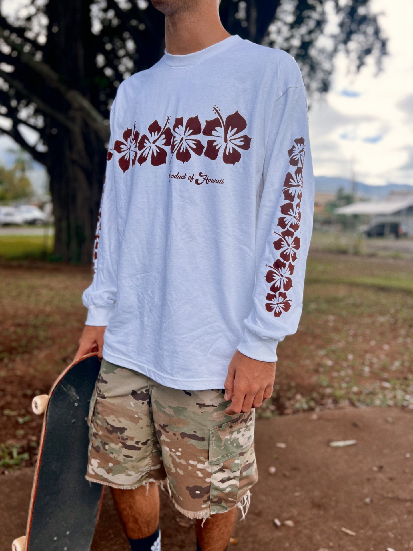 Hibiscus Band Long Sleeve Tee