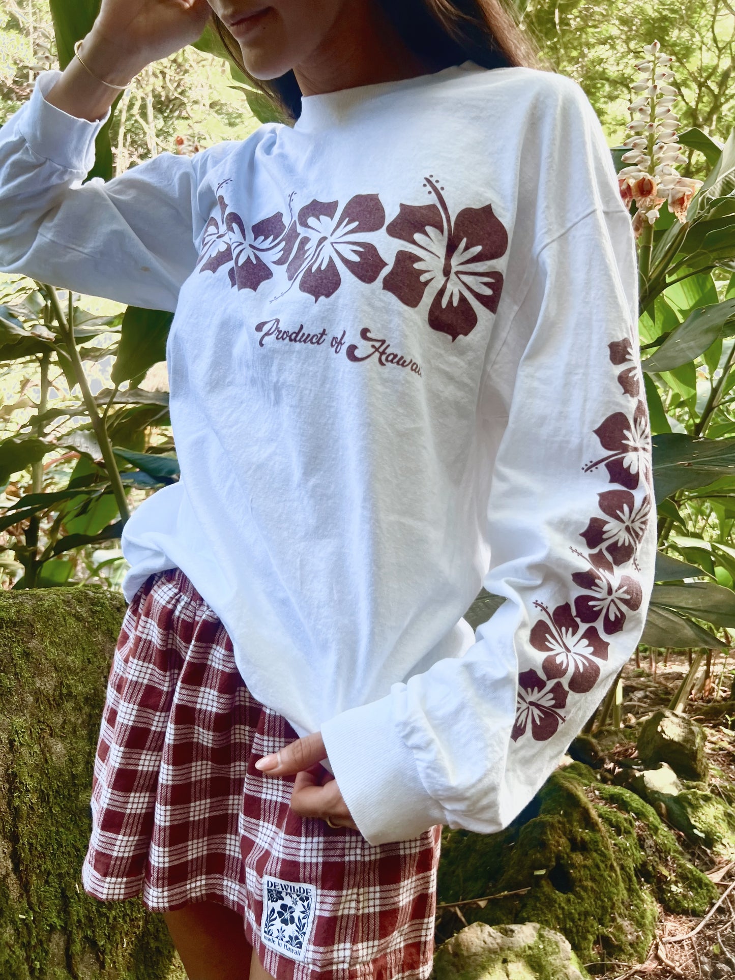 Hibiscus Band Long Sleeve Tee