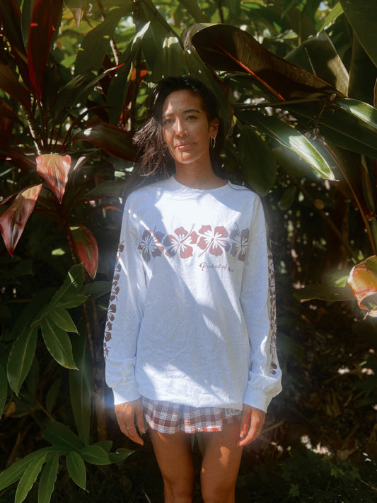 Hibiscus Band Long Sleeve Tee