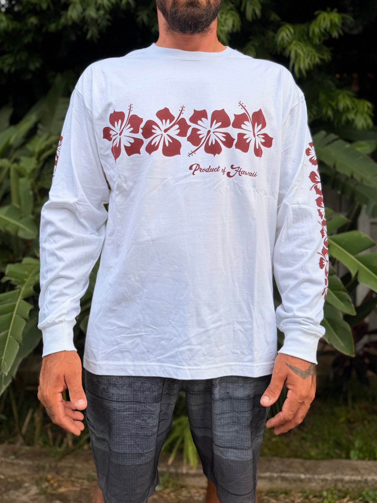 Hibiscus Band Long Sleeve Tee